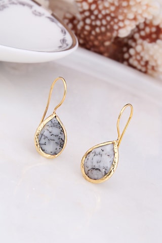 Boucles d'oreilles - Dendrite opale