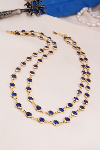 Collier 2 rangs - Bleu