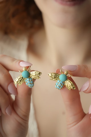 Puces - Zircons et turquoises