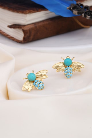 Puces - Zircons et turquoises