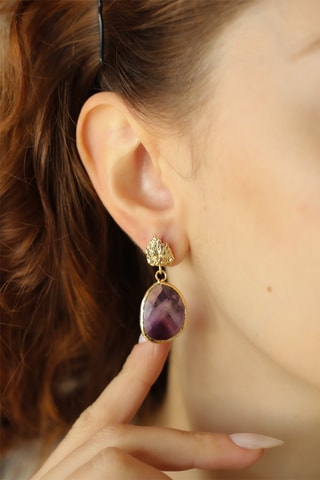 Boucles d’oreilles - Améthystes