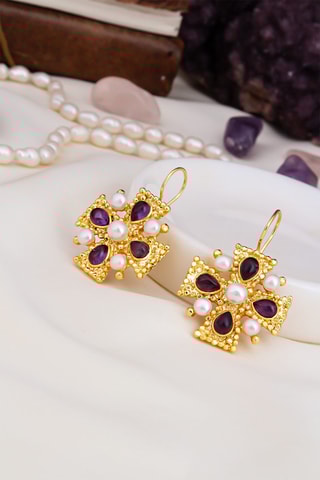 Boucles d’oreilles - Améthystes