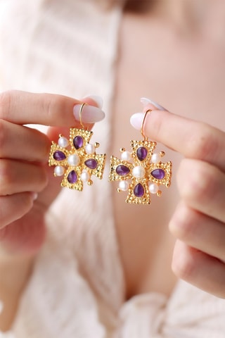 Boucles d’oreilles - Améthystes