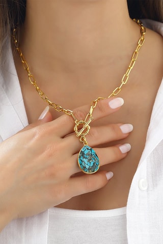 Collier - Bronze et opale