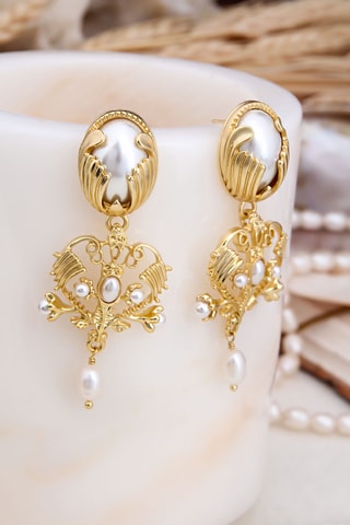 Boucles d'oreilles - Perles de Majorque