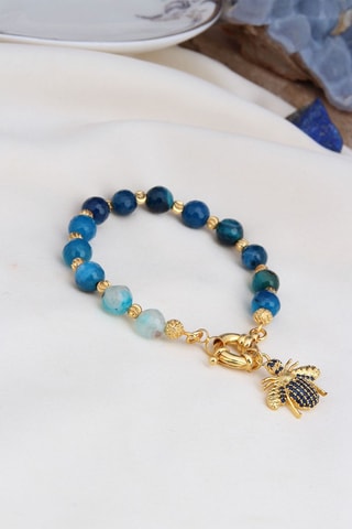 Bracelet - Agates et zircons