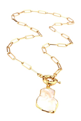 Collier doré à l'or fin jaune Perle de culture