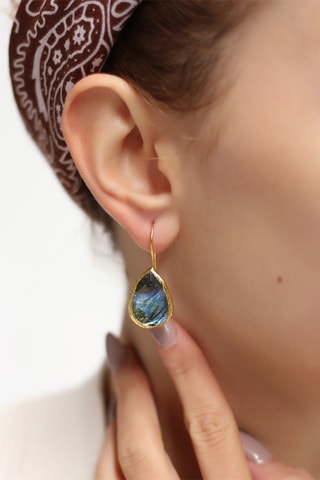 Boucles d'oreilles Labradorites 