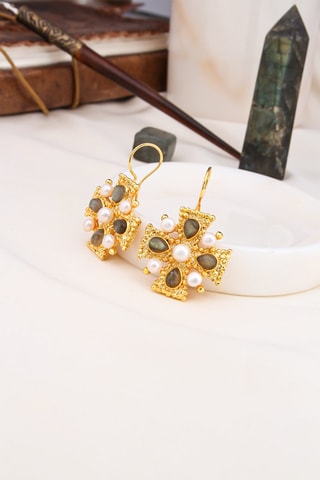 Boucles d'oreilles - Labradorites