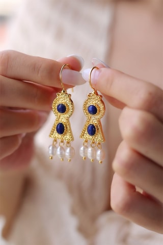 Boucles d'oreilles - Lapis-lazuli