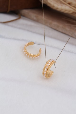 Créoles - Doré et blanc