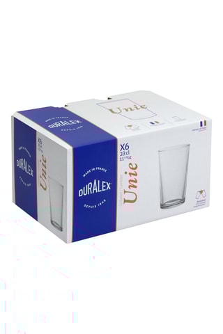6 verres Unie - 33 cl
