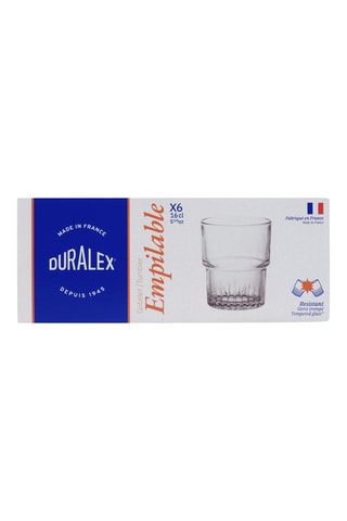 6 verres Empilable - 16 cl
