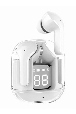 Écouteurs EKO TWS - Cristal - LED - Bluetooth - Blanc