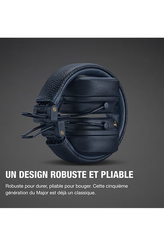 Casque stéréo Marshall  Major V - Bluetooth - Bleu nuit
