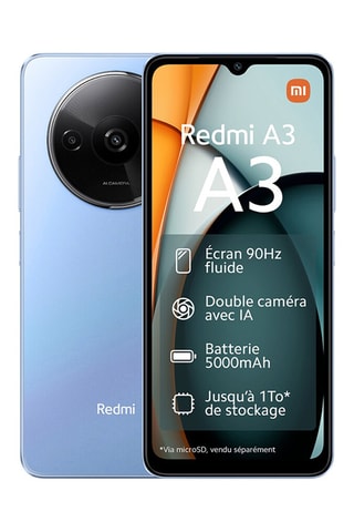 Xiaomi Redmi A3 - Double nano SIM 64 Go - Bleu
