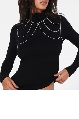 Lichaamssieraad Chainstrassiz  Zilverkleurig - Undiz