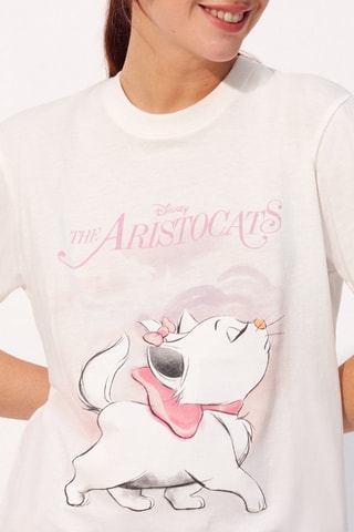 Pyjama-shirt Marie De Aristokatten Disney - Wit - Undiz