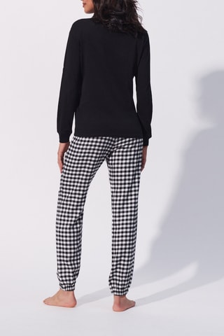 Pyjamashirt Pandamiz- Zwart - Undiz