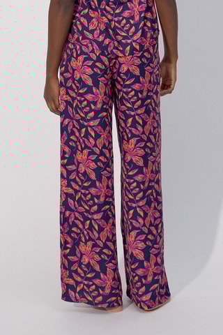 Wijde pyjamabroek Keriz- Fuchsia