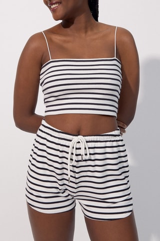 Pyjamashort Juliz Wit en Zwart - Undiz