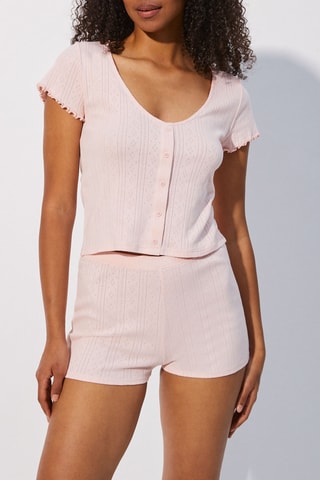 Pyjamashort Prairiz- Poederroze - Undiz