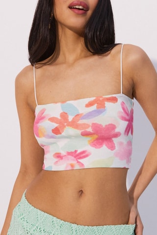 Pyjama croptop Rouloprintiz - Wit - Undiz