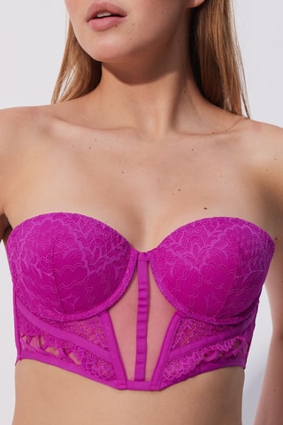 Push-up Bustier Elsaiz- Fuchsia - Undiz