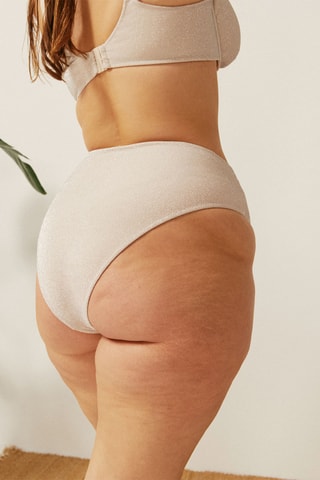 Slip Hoge Taille Sunglitteriz - Poederroze