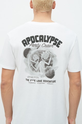 T-shirt Rickyloviz Rick en Morty Rickyloviz Wit