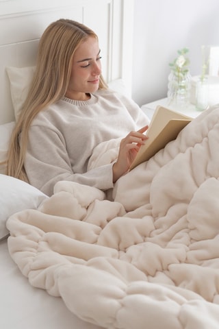 Deken - Beige - 145 x 165 cm