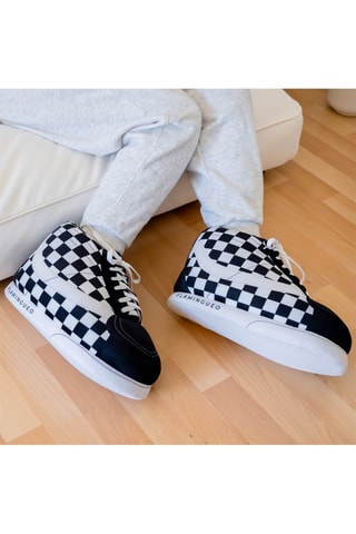 Pantoffels - Wit en Zwart