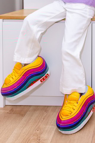 Pantoffels - Geel en Paars