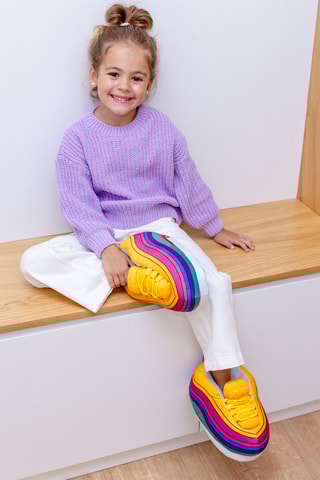 Pantoffels - Geel en Paars