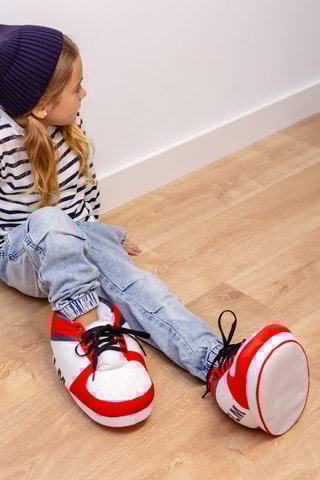 Pantoffels - Rood en Wit