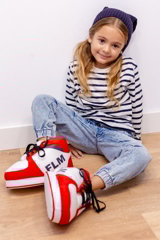 Pantoffels - Rood en Wit