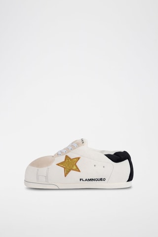 Pantoffels - Wit en Goudkleurig