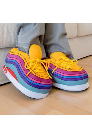 Pantoffels - Geel en Paars