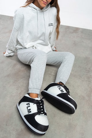 Pantoffels - Wit en Zwart