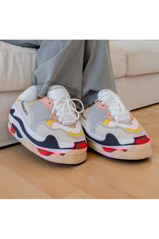 Pantoffels - Geel en Wit