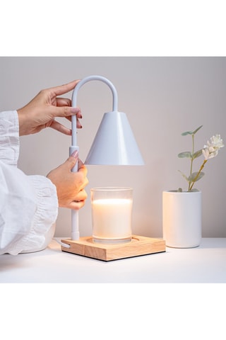 Aanpasbare Kaarsopwarmer - Wit