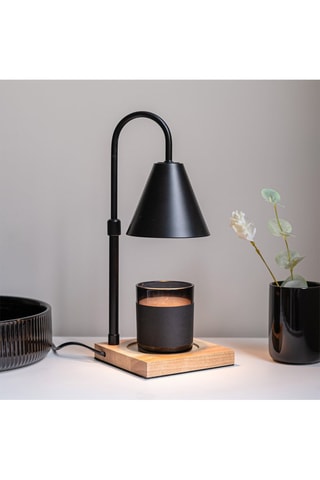 Aanpasbare Kaarsopwarmer - Zwart