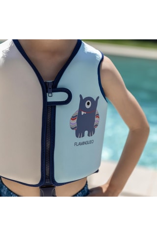 Badjas - Hemelsblauw en Beige - Vanaf 3 Jaar