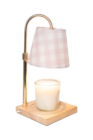 Houten Opwarmlampje - Roze en Wit - 2 x 35 W