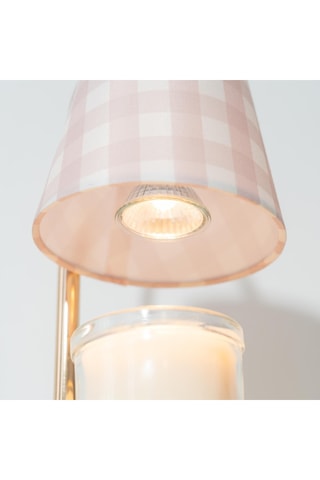 Houten Opwarmlampje - Roze en Wit - 2 x 35 W