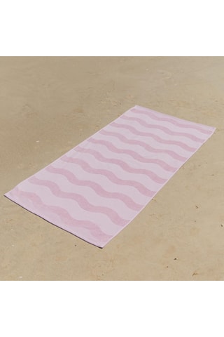 Serviette de plage - Rose - 180 x 90 cm