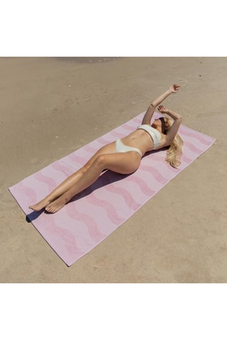 Serviette de plage - Rose - 180 x 90 cm