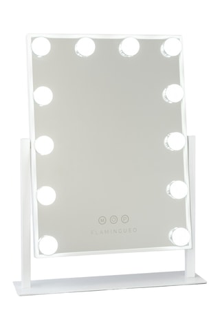 Ledspiegel op Poten - 36 x 7,5 x 47,5 cm - Wit