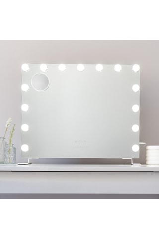 Ledspiegel op Poten - 58 x 51 x 15 cm - Wit