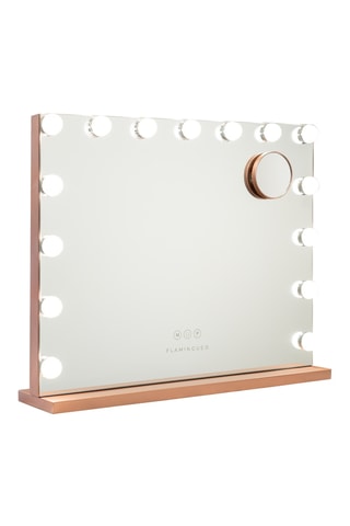 Ledspiegel op Poten - 58 x 48 x 12 cm - Roségoudkleurig